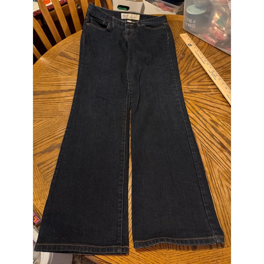 Ann Taylor Loft Original Bootcut Jeans Dark Indigo Wash Size 6 Boot Leg Denim